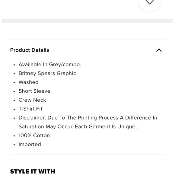 Fashion Nova Britney Spears T-shirt - Picture 7 of 8